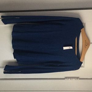 Ann Taylor size small long sleeve zippered blouse